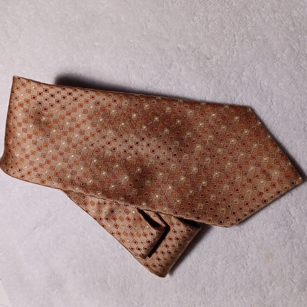 AXCESS Tie Satin Gold and Brown